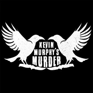 Kevin Murphy's Murder white crow logo on black