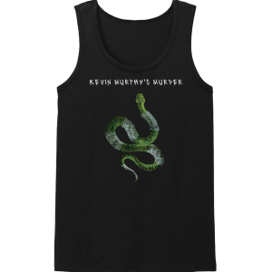 Kevin Murphy's Murder snake design black tank top.